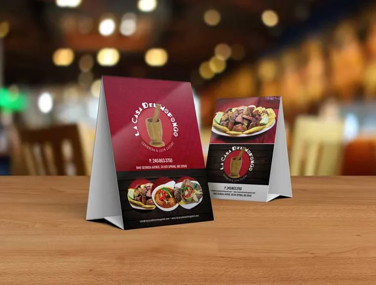Table tent card